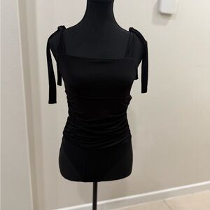 Guess Black Ruched Women's Blouse